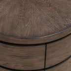 Liberty Furniture Cascade Falls Living Room Round End Table - Satin Espresso