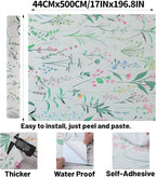 Peel and Stick Wallpaper - 17.5x196.8in Spring Vintage Flower Vinyl Wallpaper for Home Deco