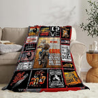 Motorcycle Blanket for Boys Girls Women Men Dirt Bike Gifts Motorcycle Throw Blanket Plush Cozy Flannel Fleece Ultra Soft Fuzzy Blankets 50"X40"