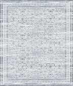 Oversized Vintage Pattern Blanket 120x120 Inches, Giant 10'x10' for Bed, Travel, and Camping, Extra Large Soft Blanket for The Whole Family and Outdoor, Grey