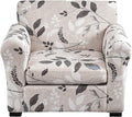 KRFOONN 2 Piece Chair Covers Printed Sofa Covers Couch Covers Washable Armchair Sofa Couch Slipcover Furniture Protector with Elastic Bottom for Living Room (Armchair, 23), Small