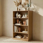 Casaphoria 49" H Wooden Bookshelves, 4 Tier Wide Bookshelf with Adjustable Shelves, Deep Farmhouse Bookshelf for Living Room,Bedroom & Home Office