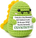 OCCdesign Mini Christmas Inspirational Gifts – Handmade Positive Dinosaur for Women Men Coworkers Friends Encouragement Birthday Christmas Holiday Stocking Stuffer
