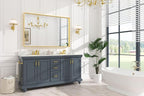Keonjinn Brushed Gold Bathroom Mirror 55 x 36 Inch, Large Gold Vanity Mirror for Wall, Metal Frame,Rectangle Square Corner, Oversized, Modern Farmhouse(Horizontal/Vertical)