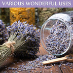 Treela 1 Pound Dried Lavender Bulk Dry Lavender Buds Fragrant Flower Petals for DIY Wedding Gift Fragrance Sachets