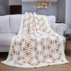 LOMAO Sherpa Fleece Blanket Fuzzy Soft Throw Blanket Dual Sided Blanket for Couch Sofa Bed (Khaki, 60''x80'')