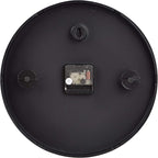 Amazon Basics Classic 12", Easy to Read, Silent Non Ticking, Battery Operated, Round Wall Clock, Black