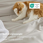 Bedsure 100% Rayon Derived from Bamboo Duvet Cover Queen Size - Lightweight Silky Cooling Comforter Cover Set for Hot Sleepers, Breathable & Moisture-Wicking Bedding Set, Linen