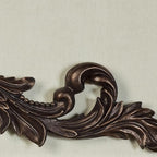 Salvatar Wall Art Topper | Large, Wide Doorway Design | Antique Bronze Metallic Finish | Openwork Acanthus Leaf Scrolls with Ornate Fleur De Lis | Hang Alone or Above A Wide Door, Window, or Artwork
