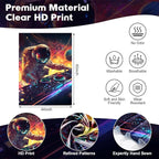 NYZE Astronaut Space Tapestry for Bedroom, Glow in the Dark Room Decor Wall Tapestries, Cool Galaxy Planet Wall Hanging, Wall Hanging for Men Guys Gamer Room Dorm Living Room 44in×60in