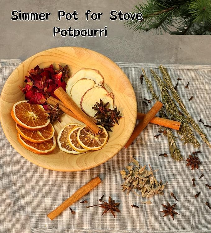 Simmering Potpourri, Simmer Pot Potpourri - Dried Orange Slices, Cinnamon, Cloves, Apple Slice, Rosemary, Apple Slice, Perfect Christmas House Warming Hostess Gift