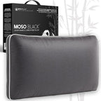 Queen Size Cooling Pillow - 100% Viscose Made from Bamboo Infused with Charcoal - Eco-Friendly Firm Bed Pillows for Back and Stomach Sleepers - Hypoallergenic Comfort for Better Posture (Charcoal)