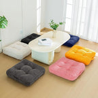Washable Floor Pillow Cushion for Adults, Meditation Cushion Pillow, Large Square Floor Sitting, Removable Tufted Corduroy Cover, for Tatami Living Room or Yoga, 22x22 Inch, 2Pack, Machine Washable