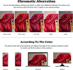 NEWCOSPLAY Super Soft Queen Blanket Red Premium Silky Flannel Fleece Leaves Pattern Lightweight Bed Blanket All Season Use (Red, Queen(90"x90"))