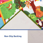 ABC Kids Rug 9'8" x 6'5", Kids Rugs for Playroom Classroom Carpet with Anti-Slip Back, Educational Preschool Rugs with ABC Animals, Extra Large Thick (9'8" x 6'5", Style 7)