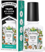 Poo-Pourri Before-You-Go Toilet Spray, Beach Bum, 2 Fl Oz, Up to 100 Uses, Bathroom Odor Deodorizer with Essential Oils for Home or Work, Travel Essentials, TSA Approved Size, Coconut, Orchid Scent
