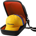 Hard Hat Travel Case – Storage for Baseball Caps with Carrying Handle and Adjustable Shoulder Strap, Hat Organizer Protects up to 6 Hats, for Travel and Home Storage (Inner Orange)