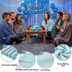 Newwiee 48 Pcs Fleece Throw Blankets Bulk 50'' x 60'' Oeko-tex Standard 100 Certified Spring Outdoor Wedding Guest Blankets Lightweight for Sleepover Donation Lap Pet Sofa Home (Green Shades)