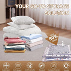 Vacuum Bags for Travel with Wireless Rechargeable Pump, 18 Pack Carry-on Size Compression Packing Seal Bags for Luggage and Suitcase, Space Saver Vacuum Storage Bags for Clothes and Clothing Travel