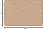 House, Home and More Skid-Resistant Carpet Indoor Area Rug Floor Mat - Praline Brown - 6 Ft X 9 Ft - Non Slip Rubber Backing, Stain Resistant, Dog Friendly, Living Room Bedroom Kitchen Entryway