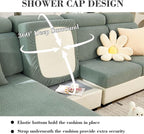 Sofa Covers Couch Covers for Sofa Pet Friendly Couch Cushion Covers Universal Sofa Covers Washable Stretch Slipcovers for Sectional Sofa (Texture Green,Extra Large Single Seat Cover)