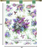 Manual Inspirational Collection 26 X 36-Inch Wall Hanging and Finial Rod, Whisper Wings with Verse by Lena Liu,