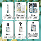 Poo-Pourri Before-You-Go Toilet Spray, Fresh Sea Salt, 2 Fl Oz, Up to 100 Uses, Bathroom Odor Deodorizer with Essential Oils for Home or Work, Travel Essentials, TSA Approved Size, Sea Salt Bergamot