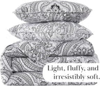 Southshore Fine Living, Inc. Farmhouse Bedding Quilt Set, Twin XL Coverlet, Oversized Quilt, Summer Coverlet, Lightweight Bedspread 2-Piece Set with One Matching Pillow Sham, Twin/XL Quilts, Black