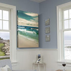 Renditions Gallery Canvas Nature Wall Art Paintings & Prints Romantic Enchanting Beach Glam Modern Artwork Wall Hanging Decorations for Bedroom Living Room Office Kitchen - 18"x27" LT06