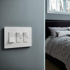Legrand - Pass & Seymour Radiant CFL/LED Dimmer, White, 3-Pack
