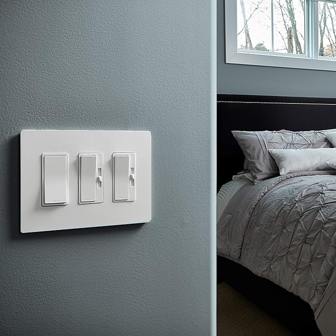 Legrand - Pass & Seymour Radiant CFL/LED Dimmer, White, 3-Pack
