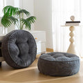 8" Washable Floor Pillow Cushion for Adults, Meditation Cushion Pillow, Large Round Floor Sitting, Removable Tufted Corduroy Cover, for Tatami Living Room or Yoga, 22x22 Inch, 2Pack, Machine Washable