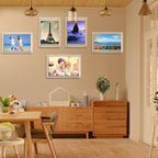 Acrylic Floating Picture Frame, 11x14 Double Panel Clear Wall Mount Document Certificate Frames (Inner Max Size is 9 x12.5 inch)