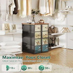 Narrow Dresser, Narrow Nightstand Dresser Storage Tower with 4 Drawers, Slim Fabric Dressers Chest of Drawers for Small Spaces, Retro Flower Dressers, for Bedroom Bathroom Laundry Closet, Vintage