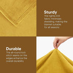 Utopia Bedding Fleece Blanket King Size Gold 300GSM Luxury Fuzzy Soft Anti-Static Microfiber Bed Blanket (90x102 Inch)