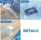 Vacuum Storage Bags 10 Jumbo, Plastic Packaging Bags,Space Saver Bags for Clothes, Pillows, Comforters, Blankets, Bedding