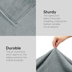 Utopia Bedding Fleece Blanket Twin Size Ash Grey (60x80 Inches) Ultra Soft Warm Lightweight Microfiber Breathable Anti-Static Cozy Winter Bed Blanket, All-Season Home Decor Gift for Men & Women