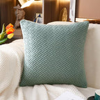 Sofa Covers Couch Covers for Sofa Pet Friendly Couch Cushion Covers Universal Sofa Covers Washable Stretch Slipcovers for Sectional Sofa (Texture Green, Pillow Cover 15 * 15inch)