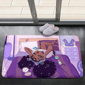 African American Black Girl Magic Rug - Afor Black Magic Girls Area Rug for Bedroom Purple Art Music Girl Carpet for Kids Room Living Room Floor Mats, 2x3 Feet