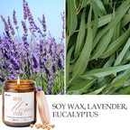 Gifts for Mom from Daughter or Son, Christmas Birthday Mothers Day Candles Gifts for Mom, Lavender Eucalyptus Aromatherapy Candle for Women Help with Stress Relief, 50 Hour Burn Time, 9 oz