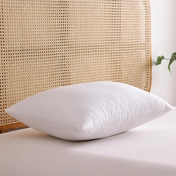 Shatex Medium Firm Pillow Queen Size 28 x 20 inch, Adjustable Back Pillow for Neck Pain Relief, Provide Strong Support for Stomach & Side Sleepers