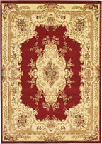 Rugs.com Chateau Collection Rug - 8' x 11' Red Medium Pile Rug