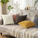 decorUhome Pink Chenille Euro Sham Throw Pillow Covers 26x26 Set of 2 Textured Soft Cozy Slubby Couch Pillow Covers Modern Farmhouse Boho Decorative Pillow Cases for Bed Sofa Living Room Valentines