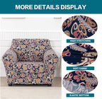 KRFOONN 2 Piece Chair Covers Printed Sofa Covers Couch Covers Washable Armchair Sofa Couch Slipcover Furniture Protector with Elastic Bottom for Living Room (Armchair, 62), Small