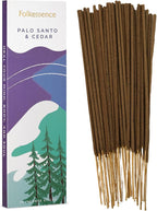 Folkulture Incense Sticks (75 Sticks) |8" Holy Palo Santo & Cedar Incense Sticks For Spritual, Inciensos para Sacar Malas Energias | No Charcoal,Organic,Non Toxic, 45 Mins, Long Burning Insence-Sticks