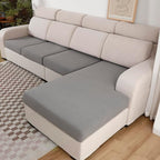 Waterproof Couch Cushion Covers, Stretch Sofa Cushion Covers, Individual Sofa Seat Cushion Slipcovers, Furniture Protector for Kids/Pets (3-Piece Sofa Cushion Cover, Light Grey)