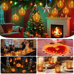 50 Pack Realistic Flameless LED Tea Lights with Red Base, Battery Operated Fake Candles with Flickering Moving Flame, Electric Votives for Valentine's Day, Wedding, Christmas, Romantic Decor