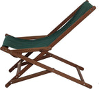 BYER OF MAINE Pangean Glider Chair – Folding Wood & Canvas Chair – Portable Outdoor Chair for Porch, Patio, or Beach in Forest Green