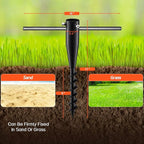 Umbrella Stands for Outside, Heavy Duty Beach Umbrella Sand Anchor Metal Outdoor Umbrella Base In Ground Umbrella Holder Stand No Dig Screw In Ground Anchor