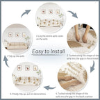 MYSKY HOME Couch Cover for Sectional Sofa Set,Boho Furniture Protector, Sofa Cover Washable for Pets, Couch Covers for 3 Seat Sofa, Chenille Multi-Use Throw Blanket, 71" X134"